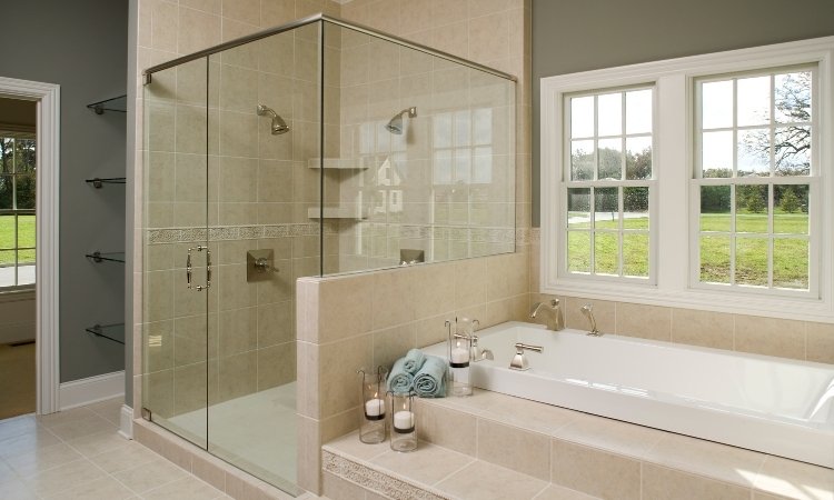 Installing a corner shower screen